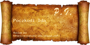 Poczkodi Ida névjegykártya